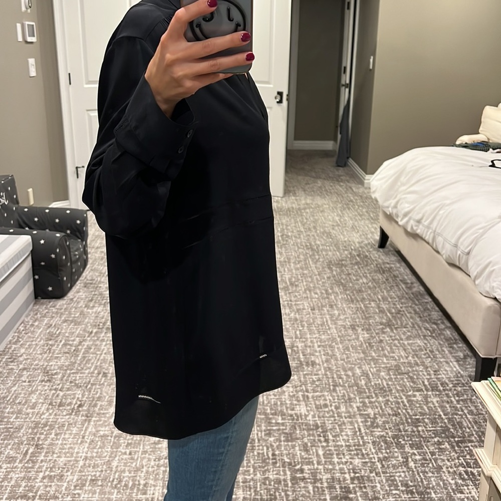 Rag & Bone Silk Tunic Style Top With Open Stitch … - image 2